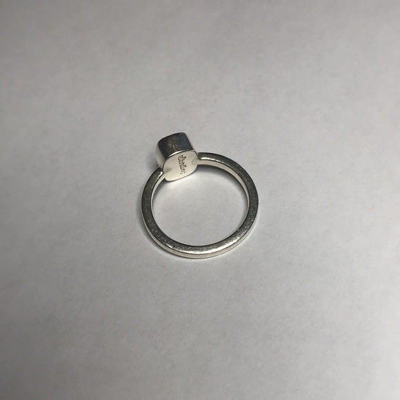 Citrine Stone Sterling Silver Dainty Classic Ring Jewelry Size 7 - Picture 4 of 7